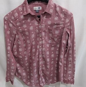 Oversized casual button down shirt